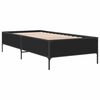 vidaXL Cadre de lit sans matelas noir 90x200 cm
