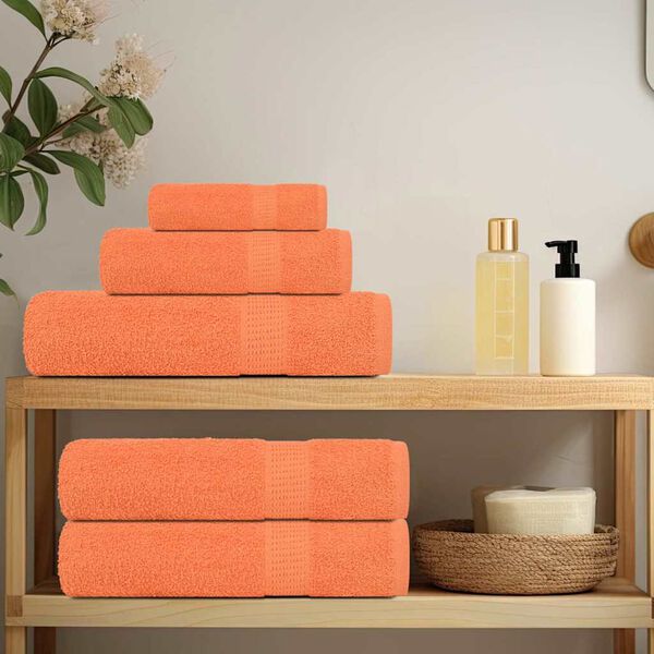 vidaXL Serviettes de bain FROGN 4 pcs orange 100x150 cm 360 g/m&sup2;