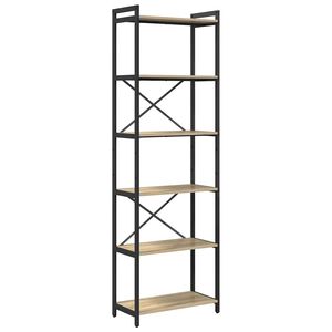 vidaXL &Eacute;tag&egrave;re 60 x 30 x 189,5 cm Bois d'ing&eacute;nierie Ch&ecirc;ne Sonoma
