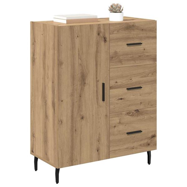 vidaXL Buffet avec tiroir Ch&ecirc;ne artisanal 69,5 x 34 x 90 cm