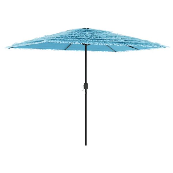 vidaXL Parasol de jardin avec m&acirc;t en acier bleu 300x200x250 cm