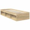vidaXL Cadre de lit Ch&ecirc;ne Sonoma 75 x 190 cm Bois de pin massif