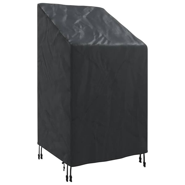 vidaXL Housse de chaise de jardin Noir 70 x 70 x 85 / 125 cm Tissu 420D