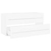 vidaXL Ensemble de meubles de salle de bain 2 pcs Blanc Agglom&eacute;r&eacute;