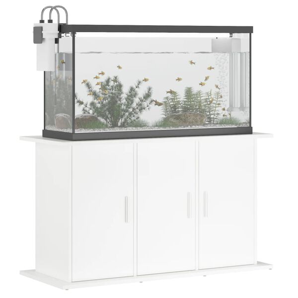 vidaXL Support pour aquarium blanc 101x41x58 cm bois d'ing&eacute;nierie