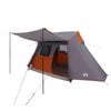 vidaXL Tente tunnel Gris et orange 475 x 220 x 192 cm