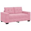 vidaXL Ensemble de Canap&eacute;s 3 pcs Rose 221 x 80 x 80 cm Velours