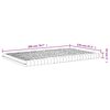 vidaXL Matelas en mousse blanc 120x200 cm 7 zones duret&eacute; 20 ILD