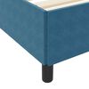 vidaXL Cadre de lit avec matelas Bleu fonc&eacute; 120 x 200 cm tissu