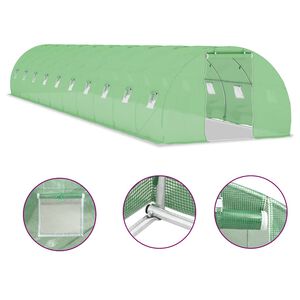 vidaXL Serre 45 m&sup2; 15x3x2 m