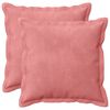 vidaXL Housse de coussin 2 pcs HOUTEN Rose 35 x 35 cm Velours