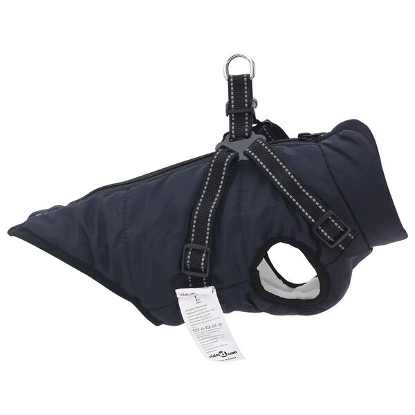 vidaXL Manteau pour chien Bleu marine S Fleece et Polyester