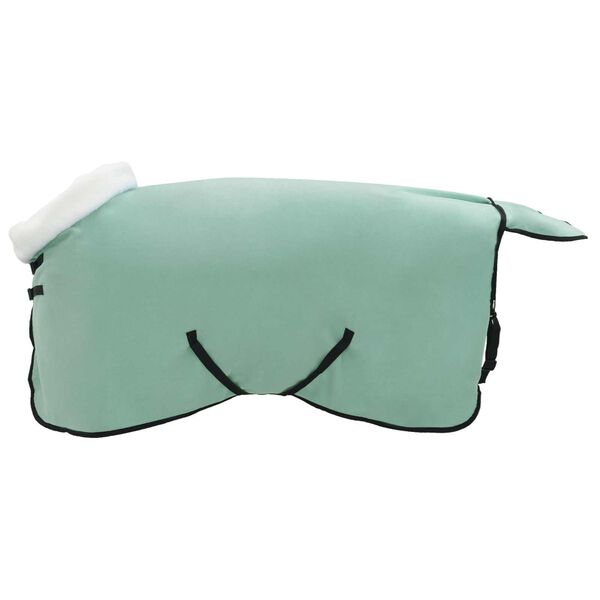 vidaXL Couverture &Eacute;quine Vert fonc&eacute; complet 105 cm Fleece polaire