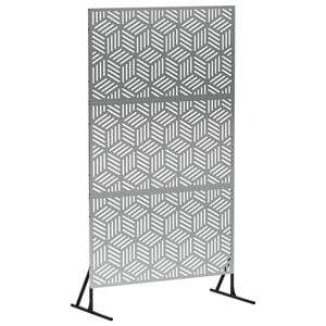 vidaXL &Eacute;cran de confidentialit&eacute; 100 x 50 x 180 cm Acier galvanis&eacute;