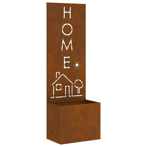 vidaXL &Eacute;cran de confidentialit&eacute; de jardin Fretwork Rouill&eacute; 50 x 140 cm