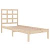 vidaXL Cadre de lit sans matelas 75x190 cm bois massif