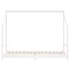 vidaXL Cadre de lit pour enfants blanc 90x200 cm bois de pin massif