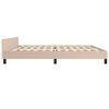 vidaXL Cadre de lit sans matelas cappuccino 200x200 cm similicuir