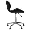 vidaXL Chaises &agrave; manger pivotantes lot de 4 Noir Velours