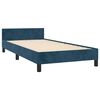 vidaXL Cadre de lit sans matelas bleu fonc&eacute; 80x200 cm velours