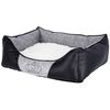 Kerbl Lit pour chiens Chiara 42 x 32 cm Gris et Noir 80360