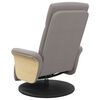 vidaXL Fauteuil inclinable avec repose-pieds taupe tissu