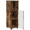 vidaXL Cabinet de salle de bain avec porte Ch&ecirc;ne fum&eacute; 30 x 35 x 95 cm