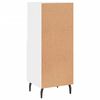 vidaXL Buffet Blanc brillant 34,5x34x90 cm Bois d'ing&eacute;nierie