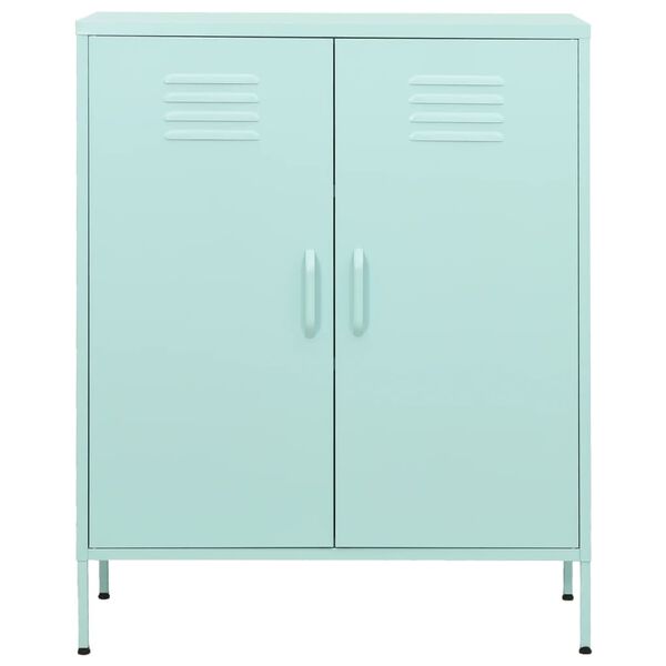 vidaXL Armoire de rangement Vert menthe 80x35x101,5 cm Acier