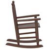 vidaXL Chaises &agrave; bascule enfants lot de 2 marron bois peuplier massif