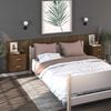 vidaXL Tables de chevet murales 2 pcs Ch&ecirc;ne marron