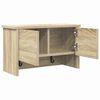 vidaXL Porte-manteau mural avec &eacute;tag&egrave;re Ch&ecirc;ne Sonoma 50 x 20 x 30 cm