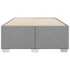 vidaXL Cadre de lit sans matelas gris clair 120x200 cm tissu