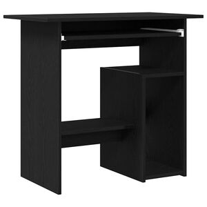 vidaXL Bureau ch&ecirc;ne noir 80x45x74 cm bois d'ing&eacute;nierie