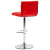 vidaXL Tabouret de bar Rouge Similicuir