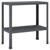 vidaXL Table de rempotage 80 x 40 x 80 cm Acier enduit de poudre