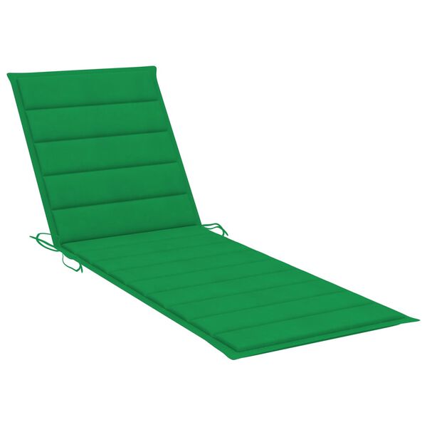 vidaXL Chaise longue double et coussins vert Bois de pin impr&eacute;gn&eacute;