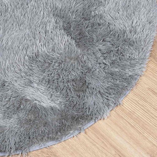 vidaXL Tapis Shaggy &agrave; poils longs NAVARRA gris clair 240x240 cm