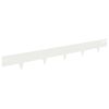 vidaXL Bordure de Pelouse 30 pc 100 x 12 cm Acier Blanc