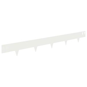 vidaXL Bordure de Pelouse 30 pc 100 x 12 cm Acier Blanc