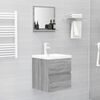 vidaXL Miroir de bain Sonoma gris 40x10,5x37 cm Bois d'ing&eacute;nierie