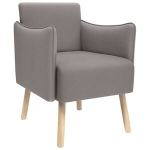 vidaXL Chaise d'appoint Taupe Tissu