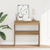 vidaXL Table console ch&ecirc;ne artisanal 80x30x80 cm bois d'ing&eacute;nierie