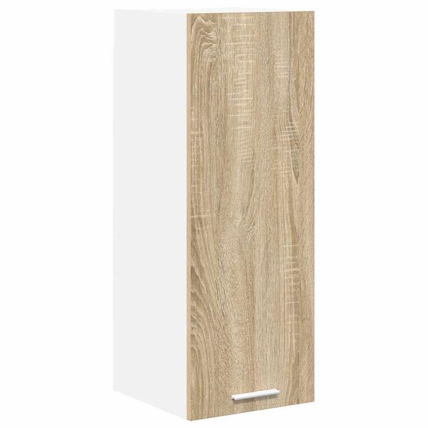 vidaXL Armoire suspendue Ch&ecirc;ne Sonoma et Blanc 30 x 31 x 80 cm