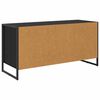 vidaXL Meuble TV Ch&ecirc;ne noir 100 x 36 x 49.5 cm Bois d'ing&eacute;nierie