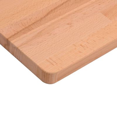 vidaXL Dessus de bureau 115x55x2,5 cm bois massif de hêtre