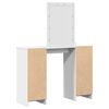 vidaXL Table de Toilette Blanc 102 x 33 x 135 cm Bois d'ing&eacute;nierie