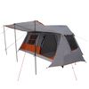 vidaXL Tente tunnel Gris et orange 400 x 278 x 182 cm