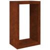 VidaXL &Eacute;tag&egrave;re &agrave; bois 60x40x100 cm acier r&eacute;sistant aux intemp&eacute;ries