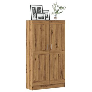 vidaXL Biblioth&egrave;que ch&ecirc;ne artisanal 82,5x30,5x150 cm bois d'ing&eacute;nierie
